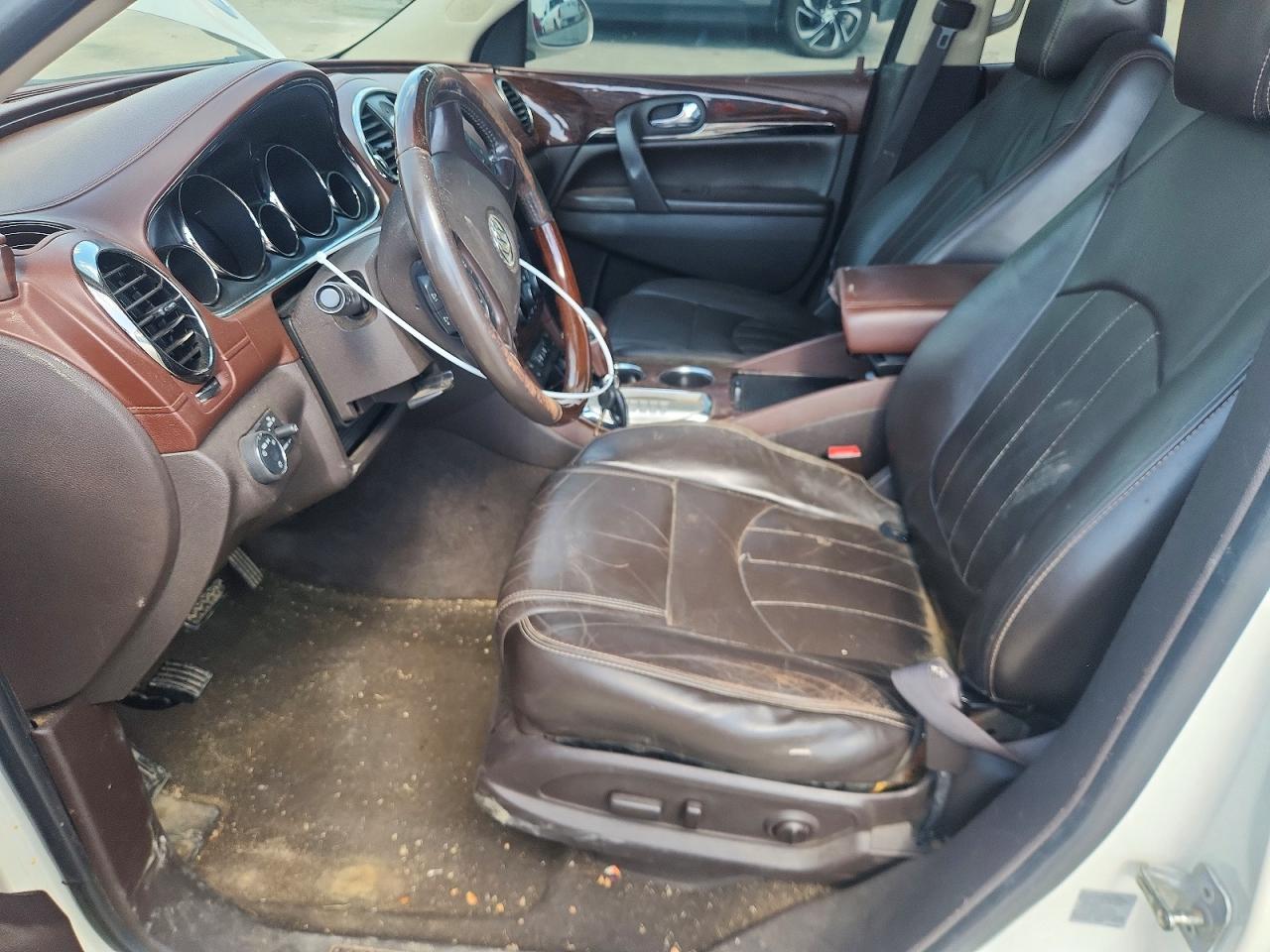 2013 Buick Enclave White vin: 5GAKVCKDXDJ257793