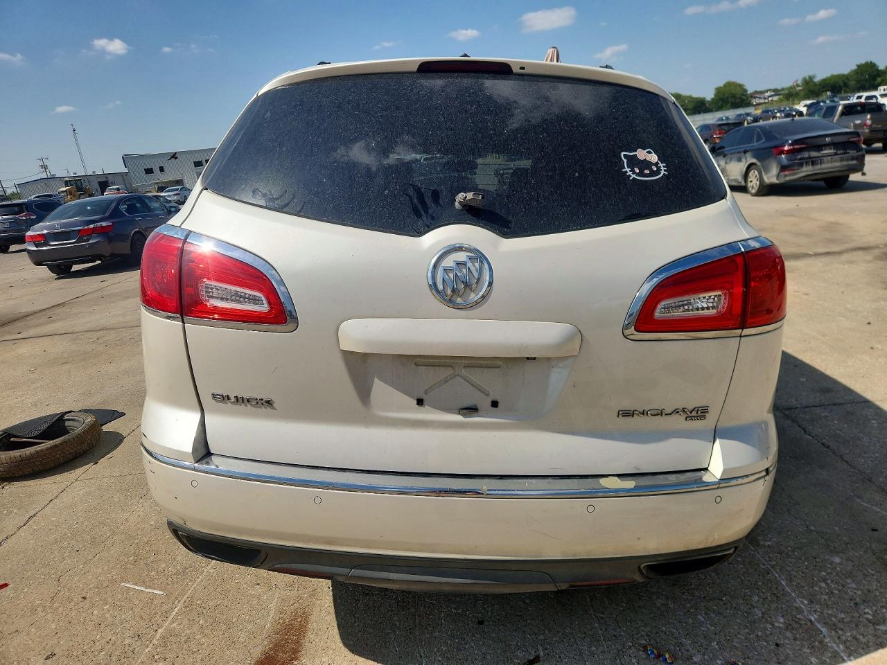 2013 Buick Enclave White vin: 5GAKVCKDXDJ257793