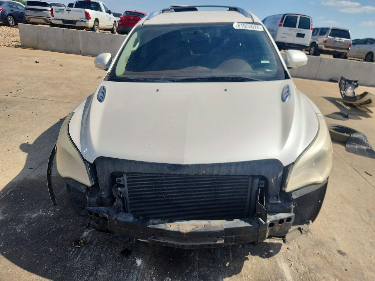 2013 Buick Enclave White vin: 5GAKVCKDXDJ257793