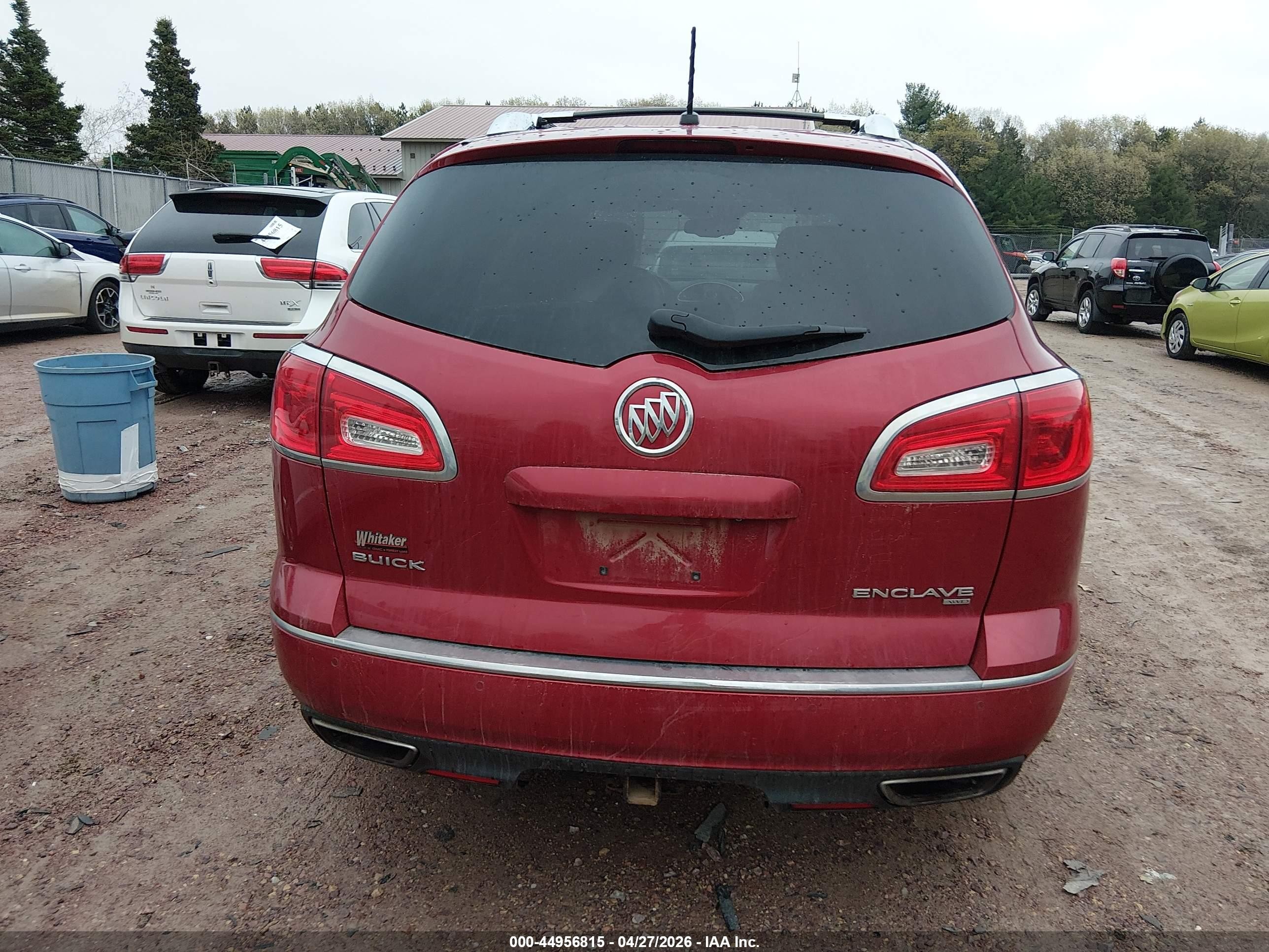 2014 Buick Enclave Premium Maroon vin: 5GAKVCKDXEJ135372