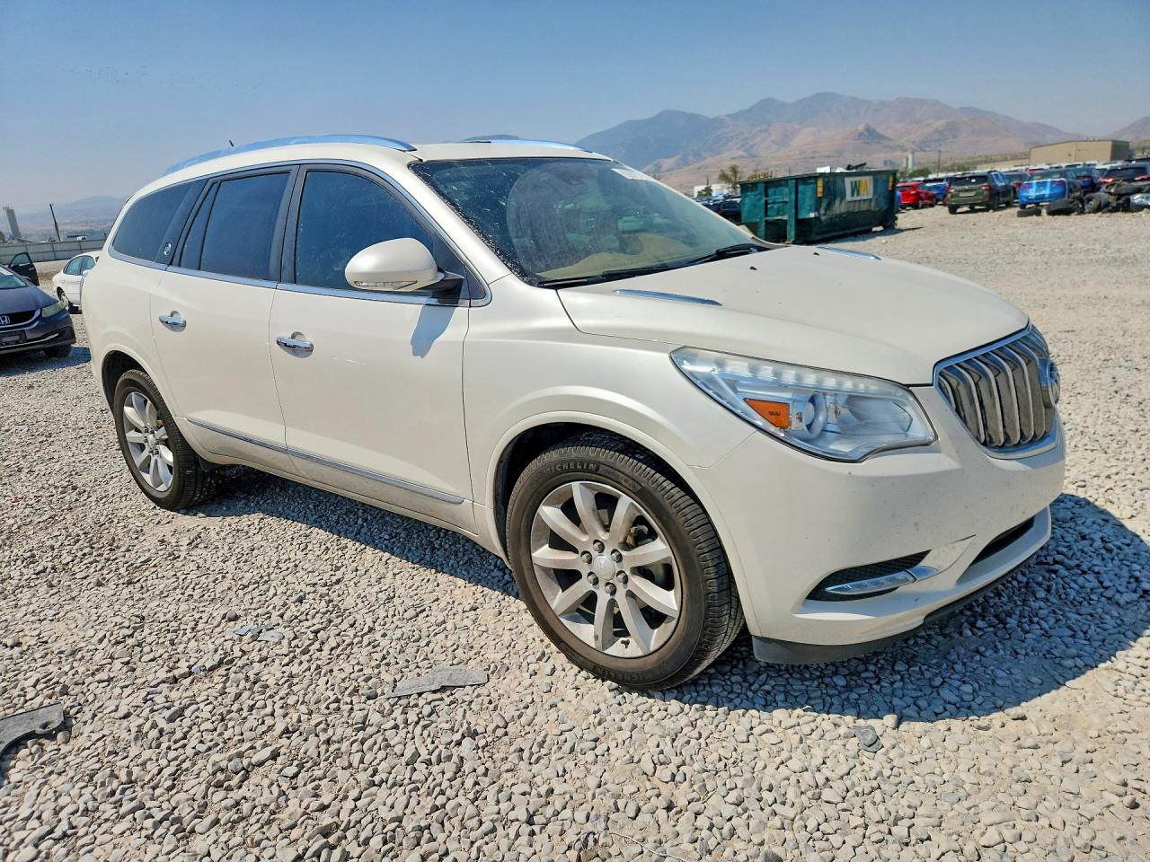 2014 Buick Enclave White vin: 5GAKVCKDXEJ198701