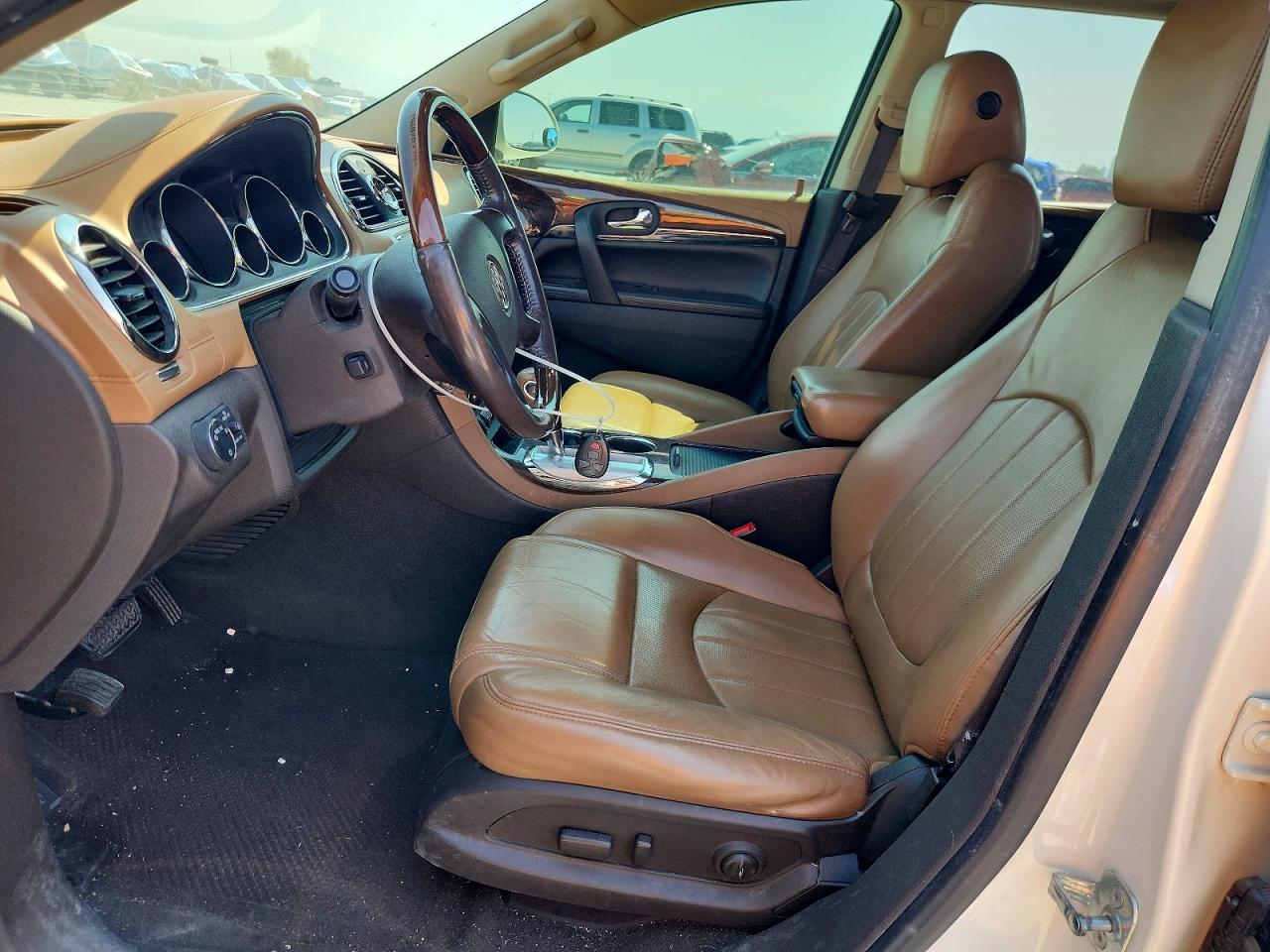 2014 Buick Enclave White vin: 5GAKVCKDXEJ198701