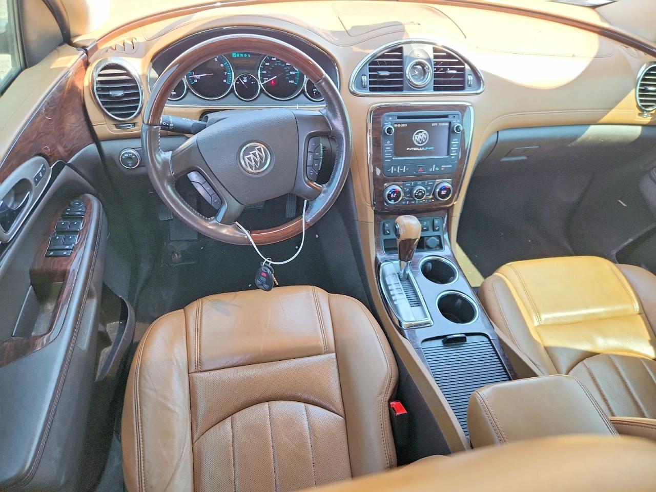 2014 Buick Enclave White vin: 5GAKVCKDXEJ198701