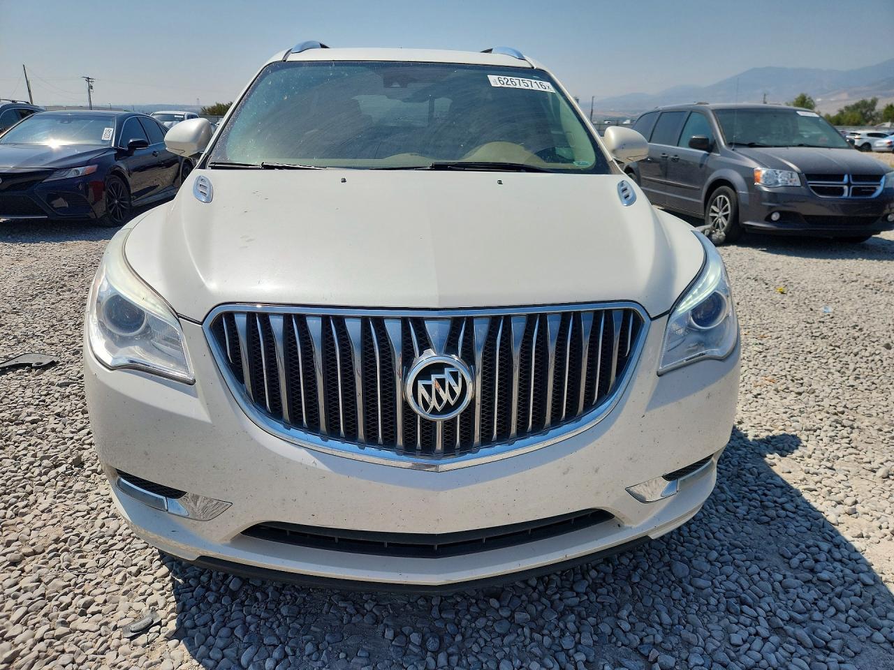 2014 Buick Enclave White vin: 5GAKVCKDXEJ198701