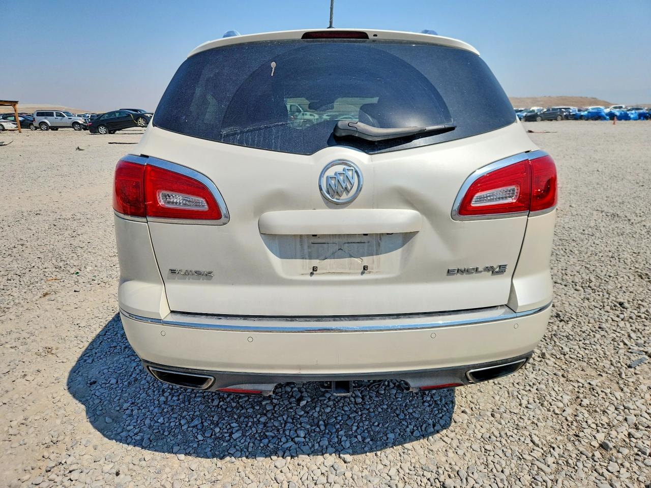 2014 Buick Enclave White vin: 5GAKVCKDXEJ198701