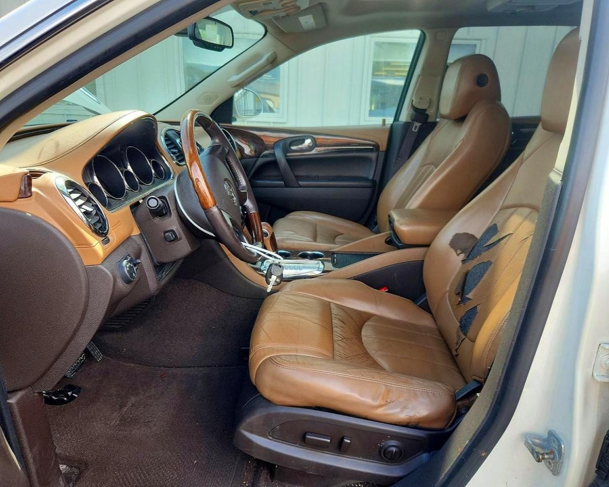2014 Buick Enclave White vin: 5GAKVCKDXEJ223371