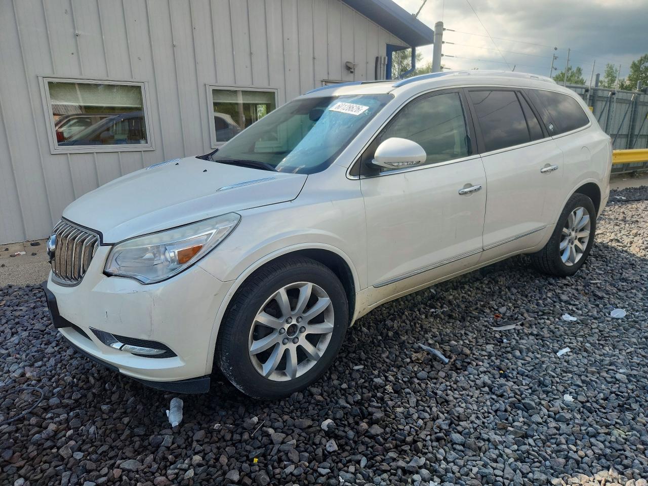 2014 Buick Enclave White vin: 5GAKVCKDXEJ223371