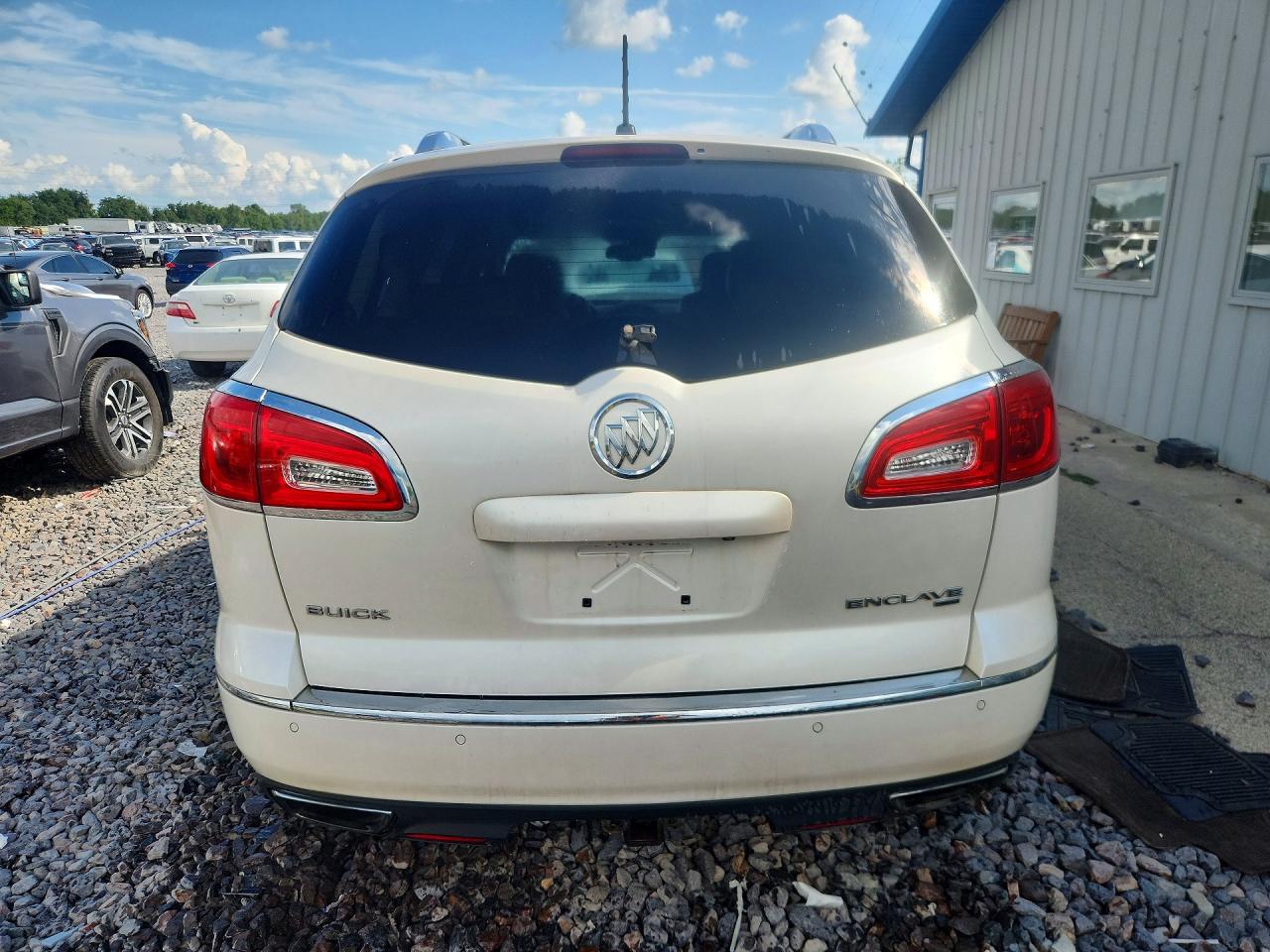 2014 Buick Enclave White vin: 5GAKVCKDXEJ223371