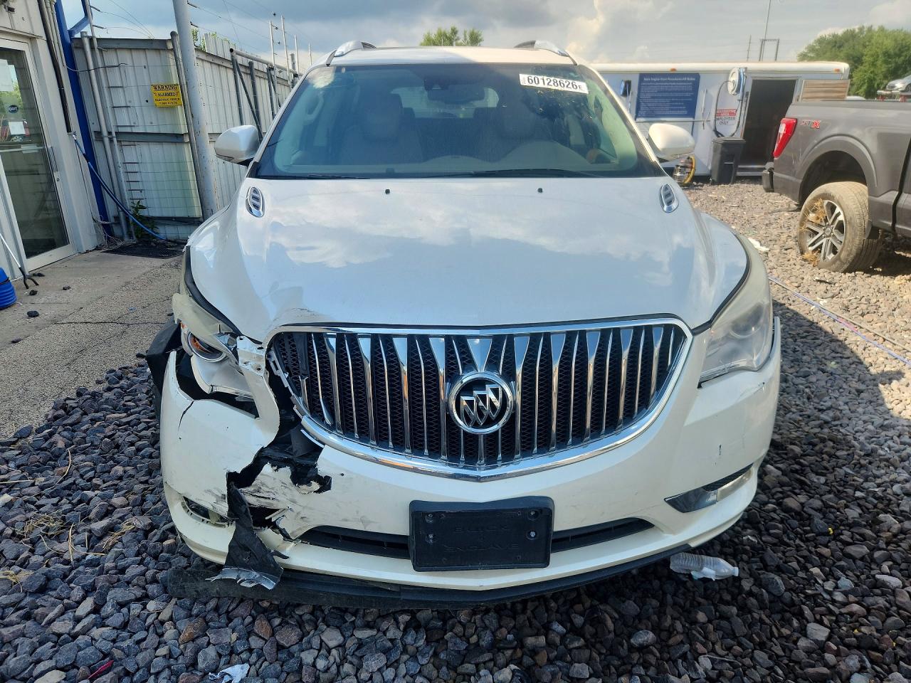 2014 Buick Enclave White vin: 5GAKVCKDXEJ223371