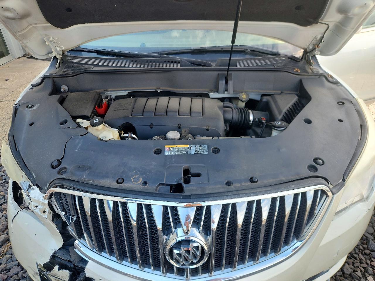 2014 Buick Enclave White vin: 5GAKVCKDXEJ223371
