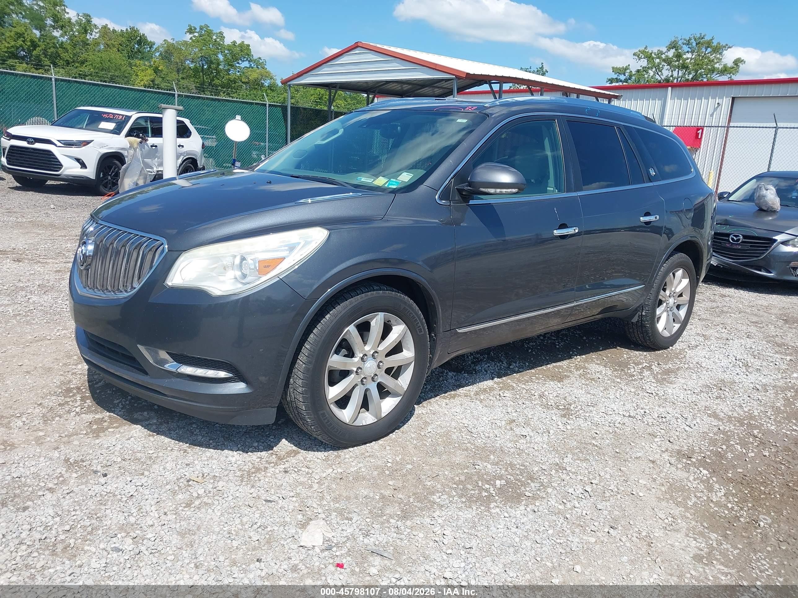 2014 Buick Enclave Premium Gray vin: 5GAKVCKDXEJ262039