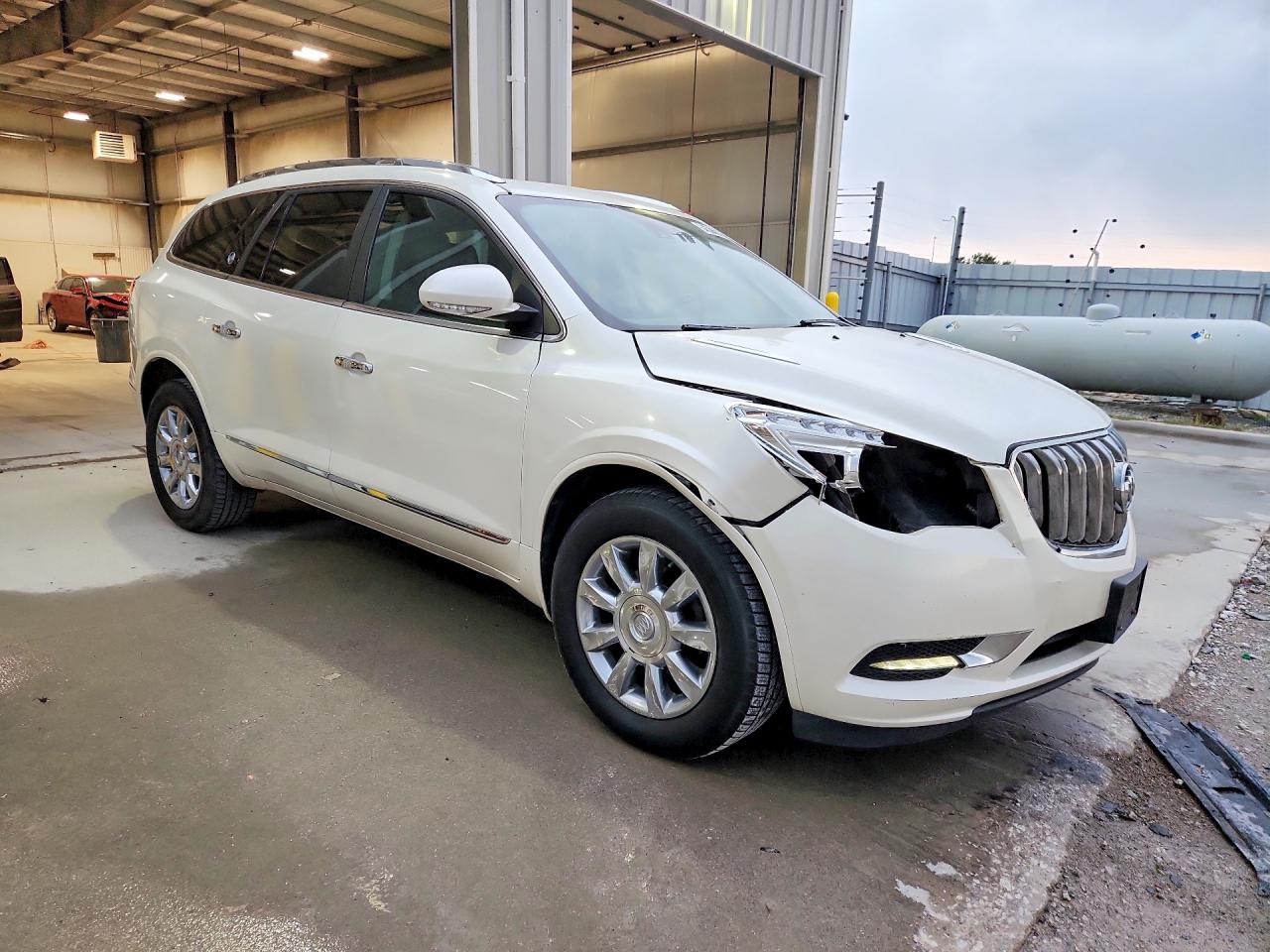 2014 Buick Enclave White vin: 5GAKVCKDXEJ284090