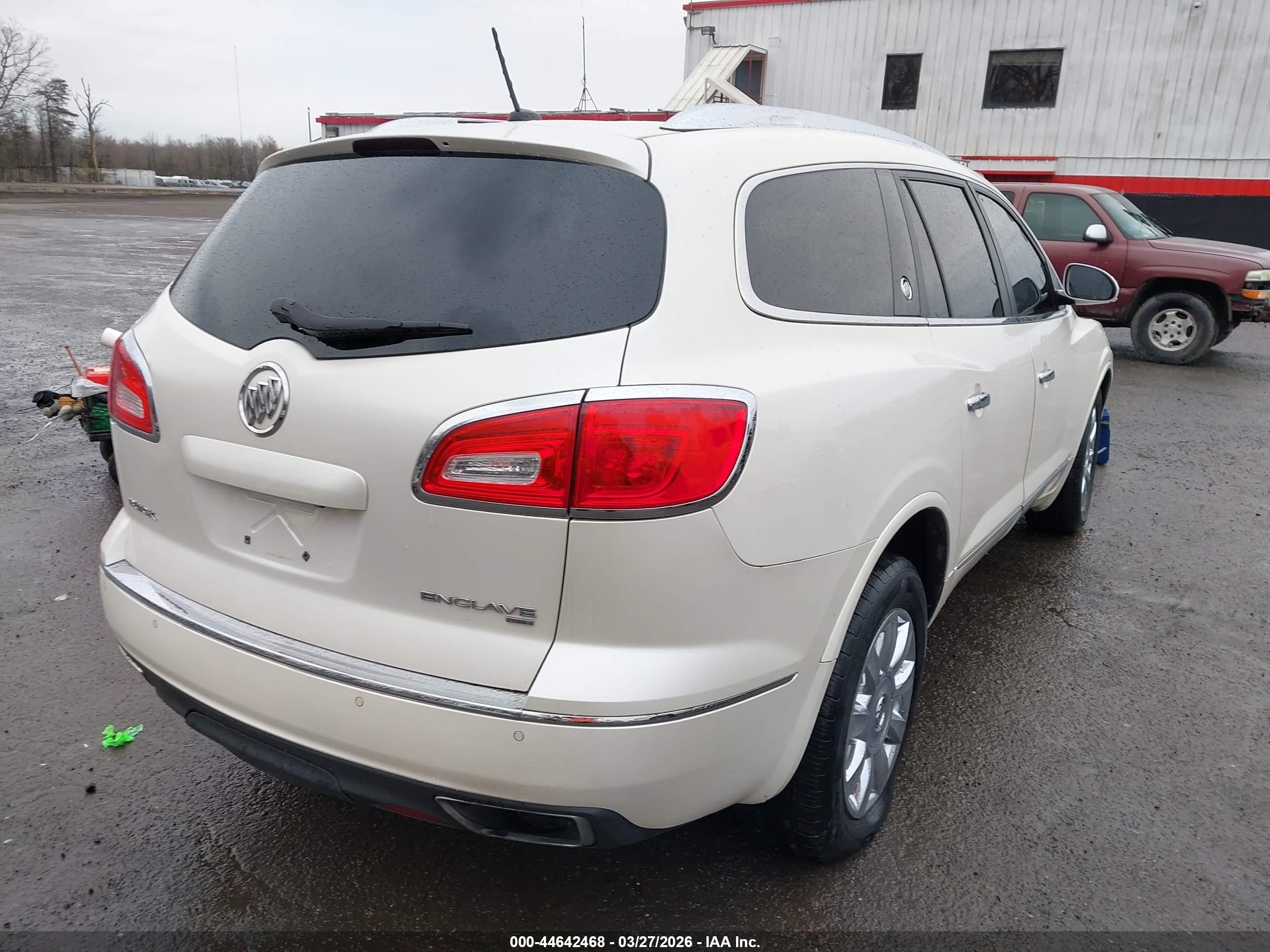 2014 Buick Enclave Premium White vin: 5GAKVCKDXEJ312258