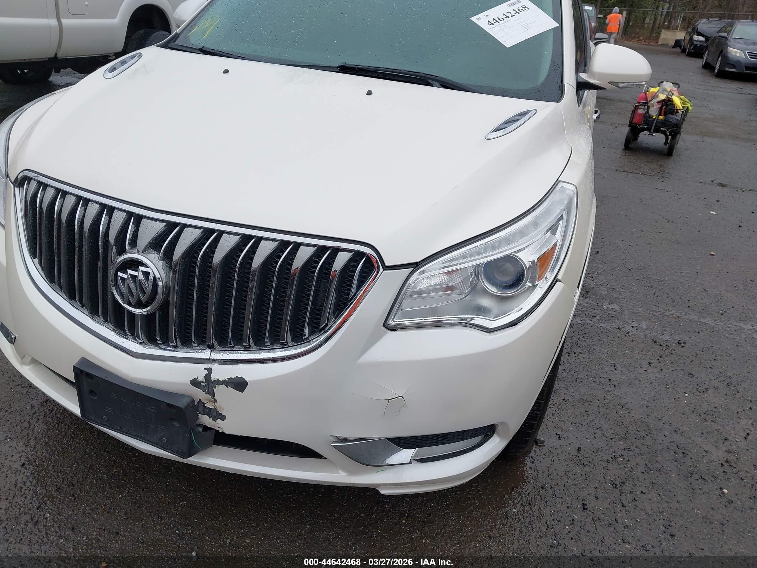 2014 Buick Enclave Premium White vin: 5GAKVCKDXEJ312258