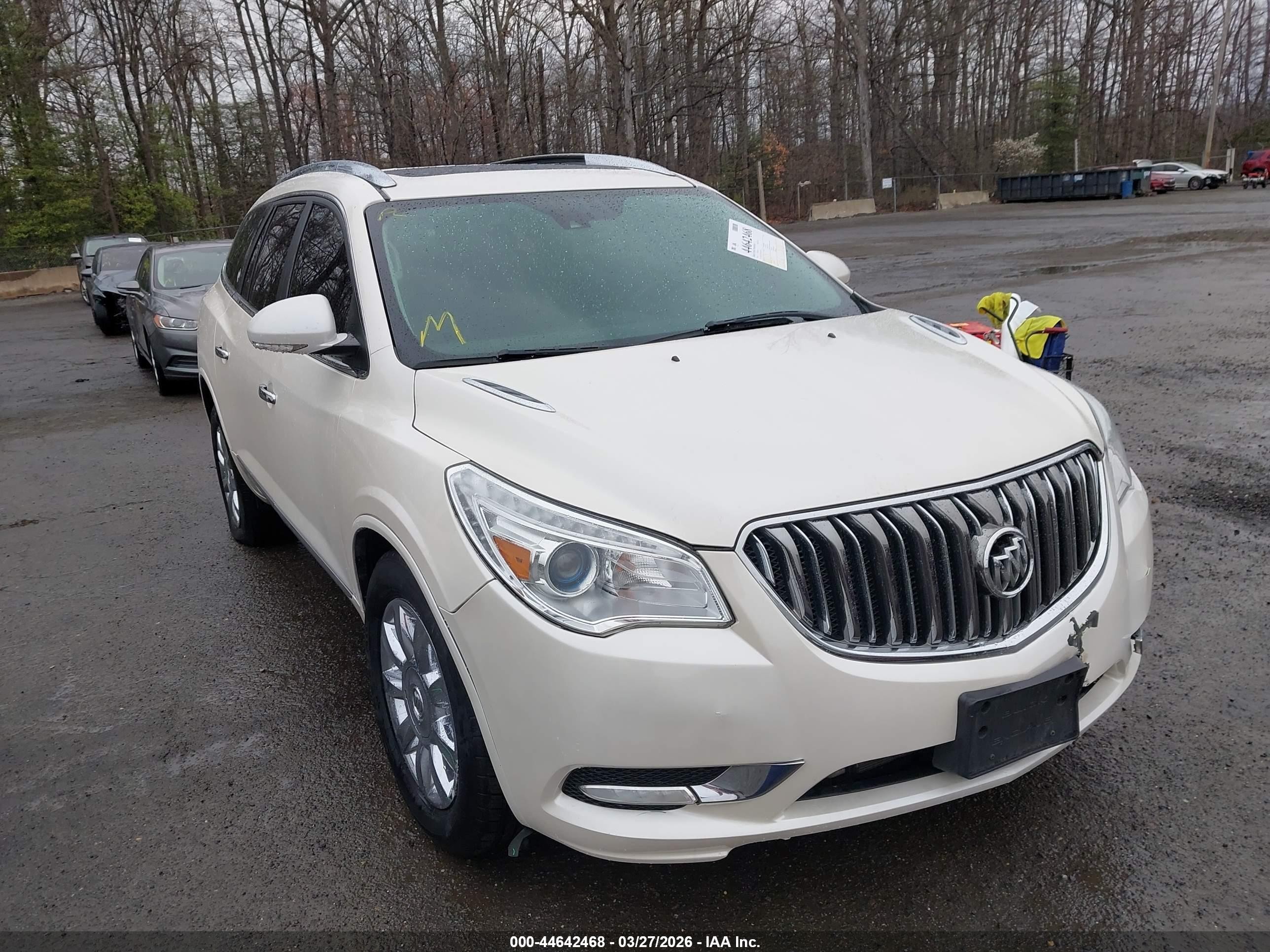 2014 Buick Enclave Premium White vin: 5GAKVCKDXEJ312258