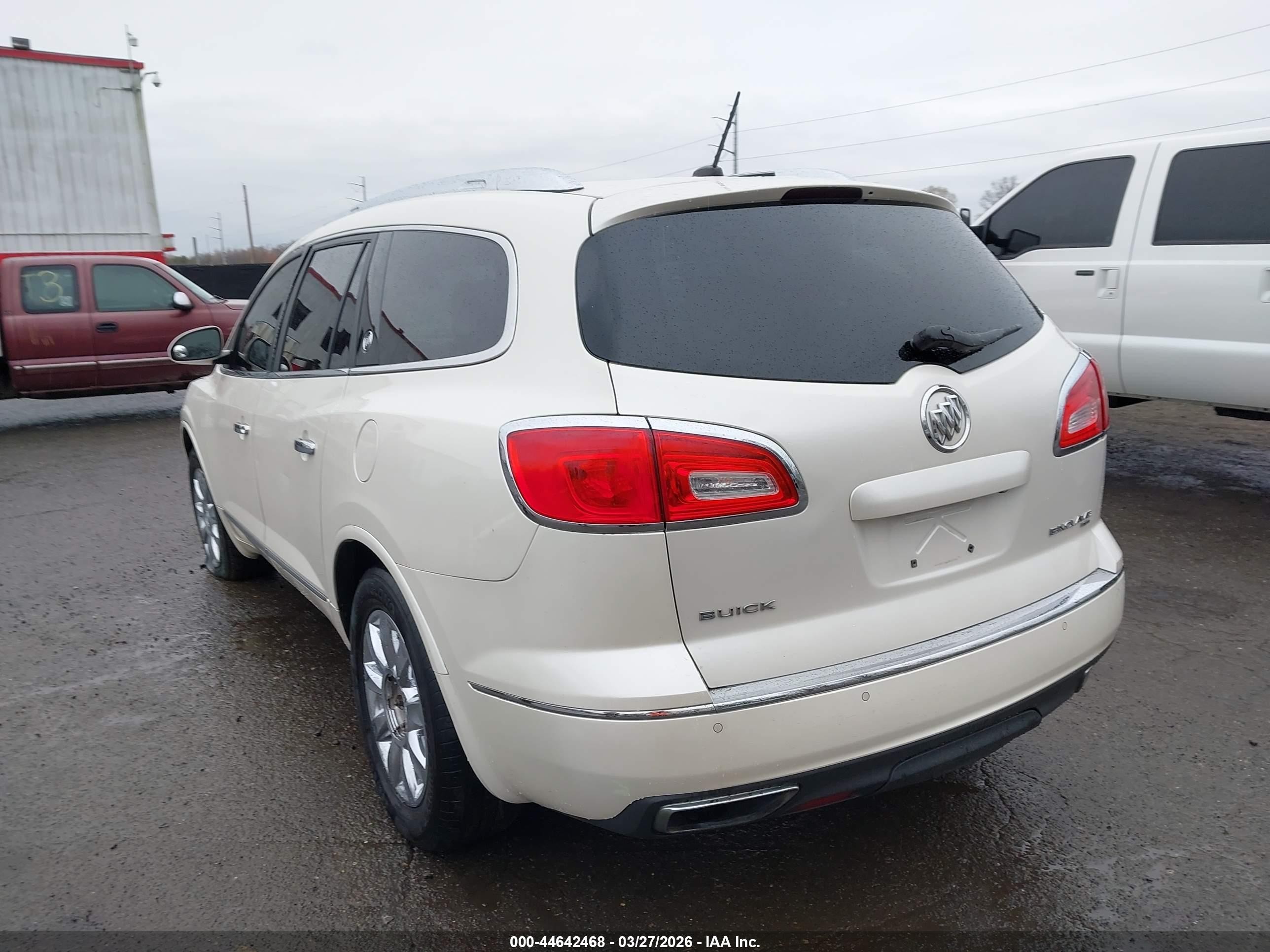 2014 Buick Enclave Premium White vin: 5GAKVCKDXEJ312258