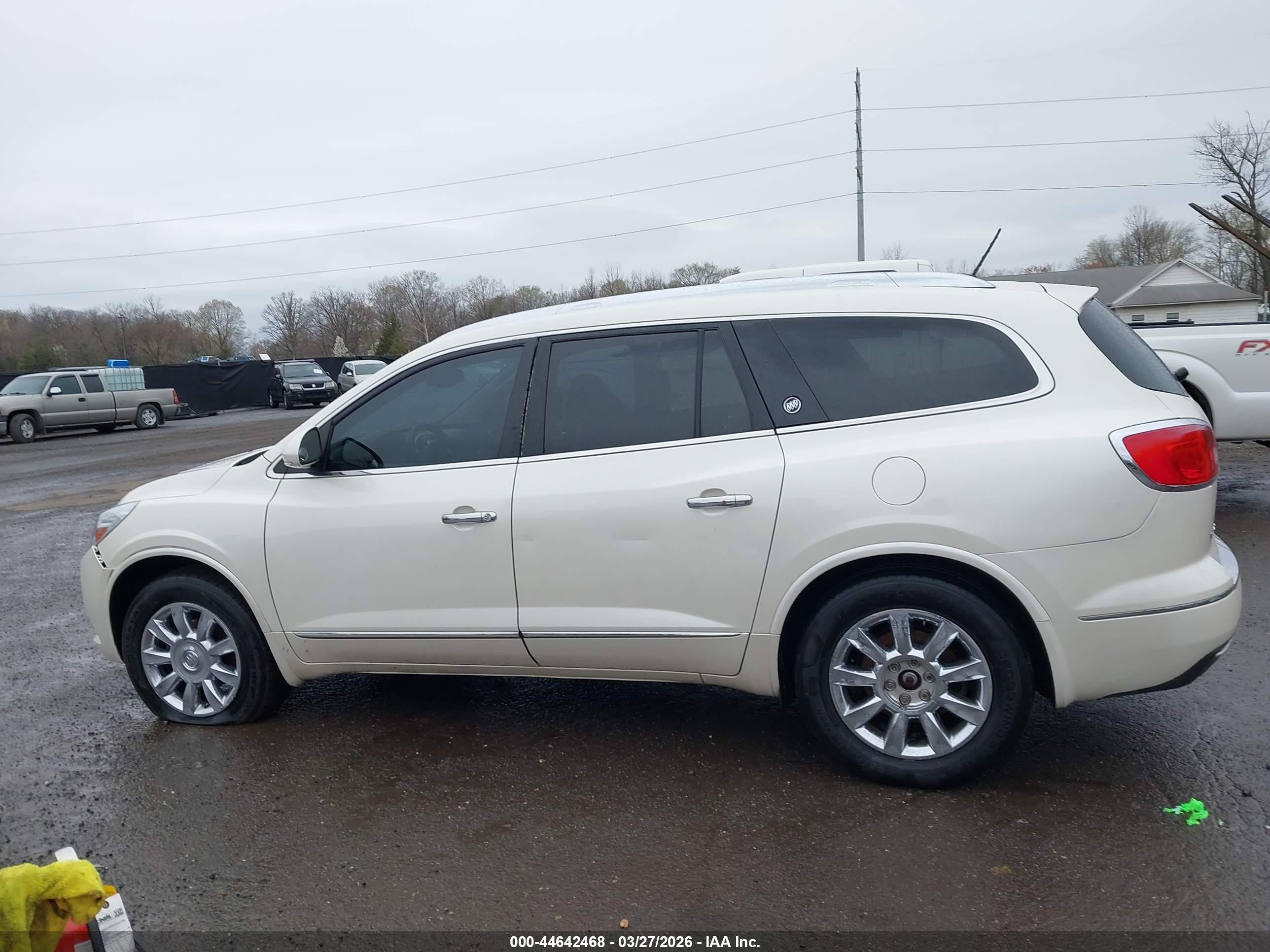 2014 Buick Enclave Premium White vin: 5GAKVCKDXEJ312258