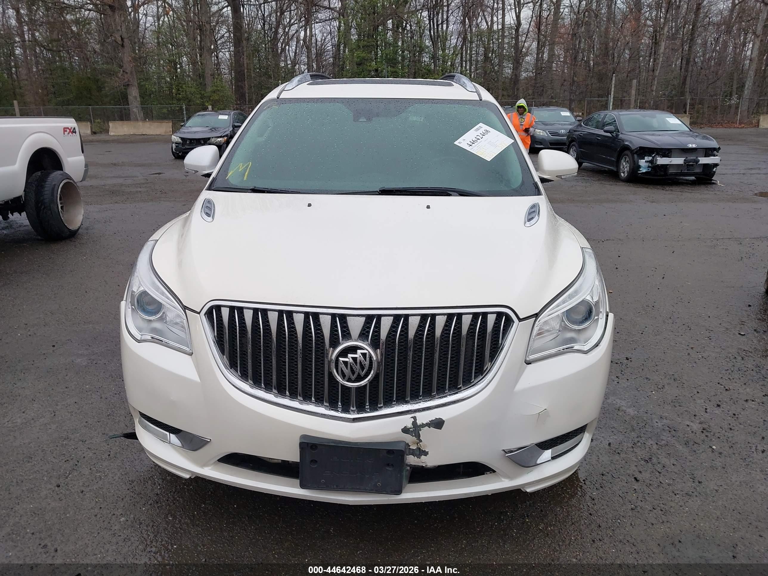 2014 Buick Enclave Premium White vin: 5GAKVCKDXEJ312258