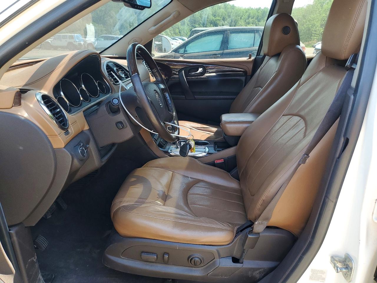 2015 Buick Enclave White vin: 5GAKVCKDXFJ108304