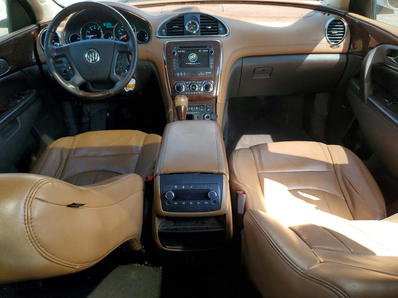 2015 Buick Enclave White vin: 5GAKVCKDXFJ108304