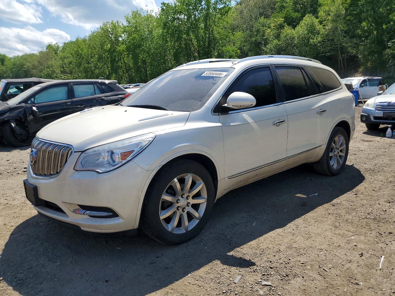 2015 Buick Enclave White vin: 5GAKVCKDXFJ108304