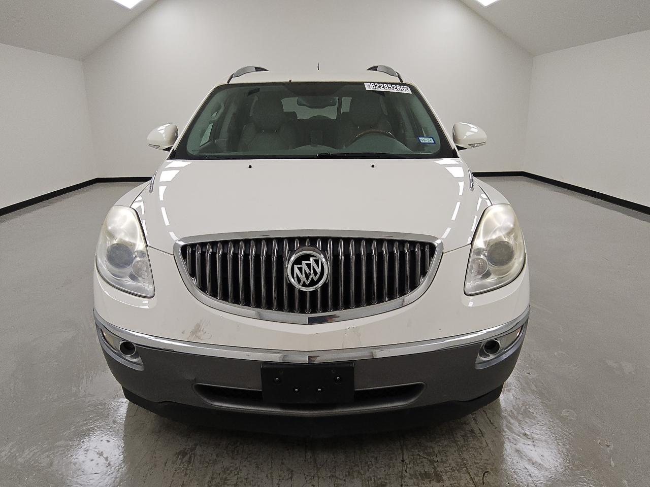 2012 Buick Enclave White vin: 5GAKVDED0CJ354520 Damage: Left Head Lamp, Faded, Repair Required
