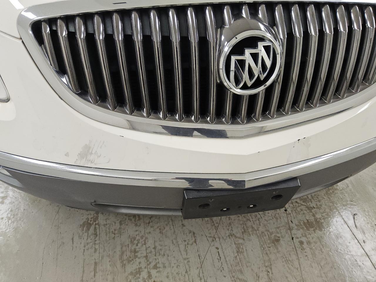 2012 Buick Enclave White vin: 5GAKVDED0CJ354520 Damage: Front Bumper, Chipped, 3