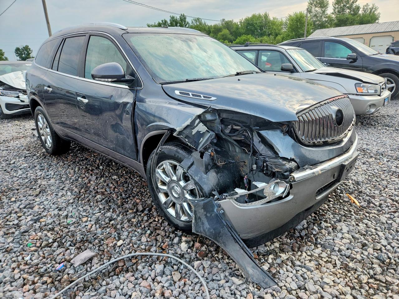 2012 Buick Enclave Gray vin: 5GAKVDED2CJ258596