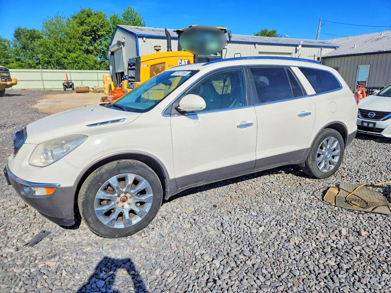 2012 Buick Enclave White vin: 5GAKVDED5CJ345554