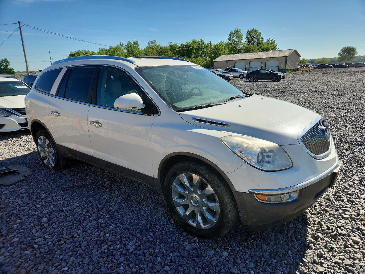 2012 Buick Enclave White vin: 5GAKVDED5CJ345554