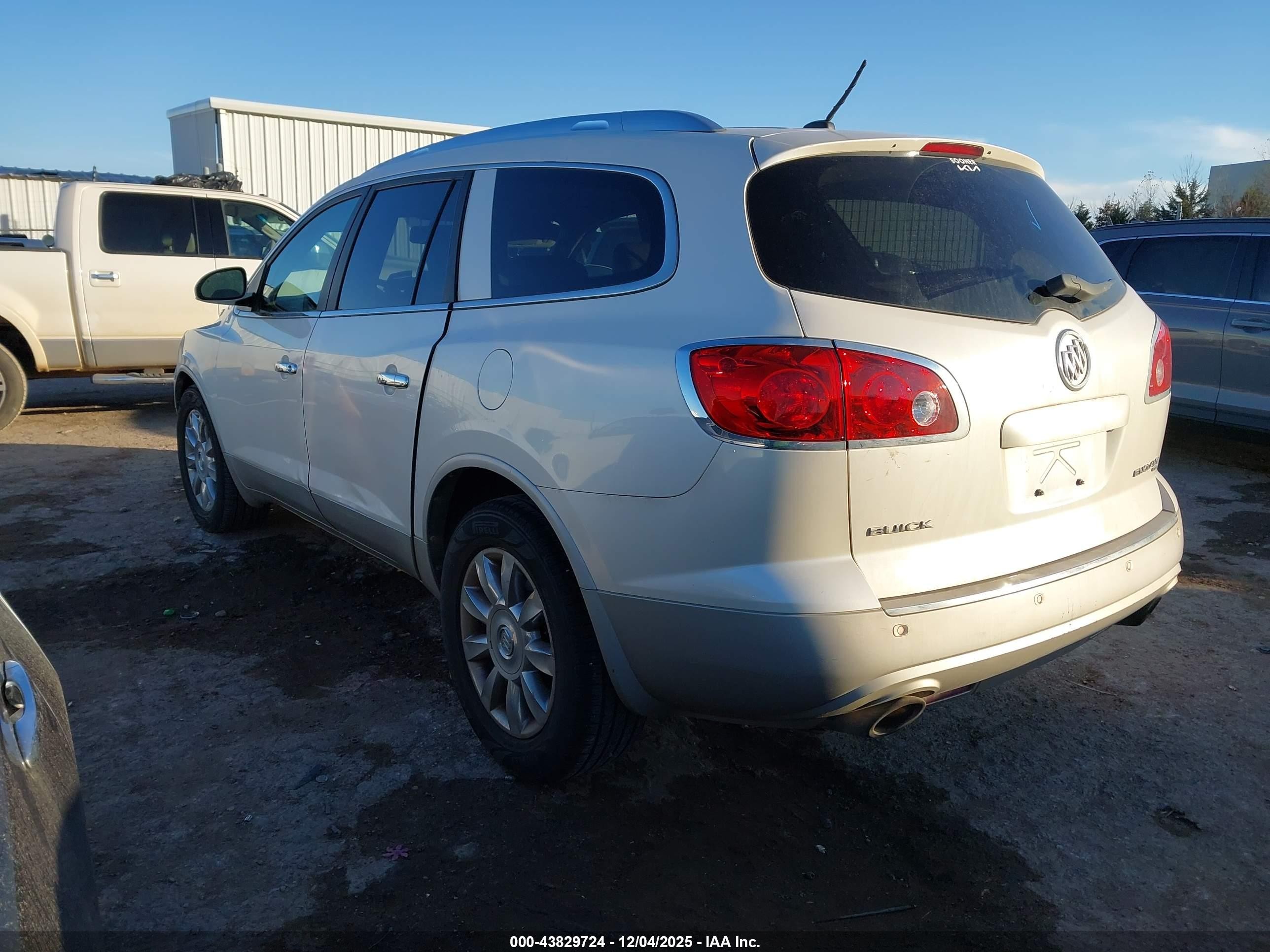 2012 Buick Enclave Premium White vin: 5GAKVDED7CJ206641
