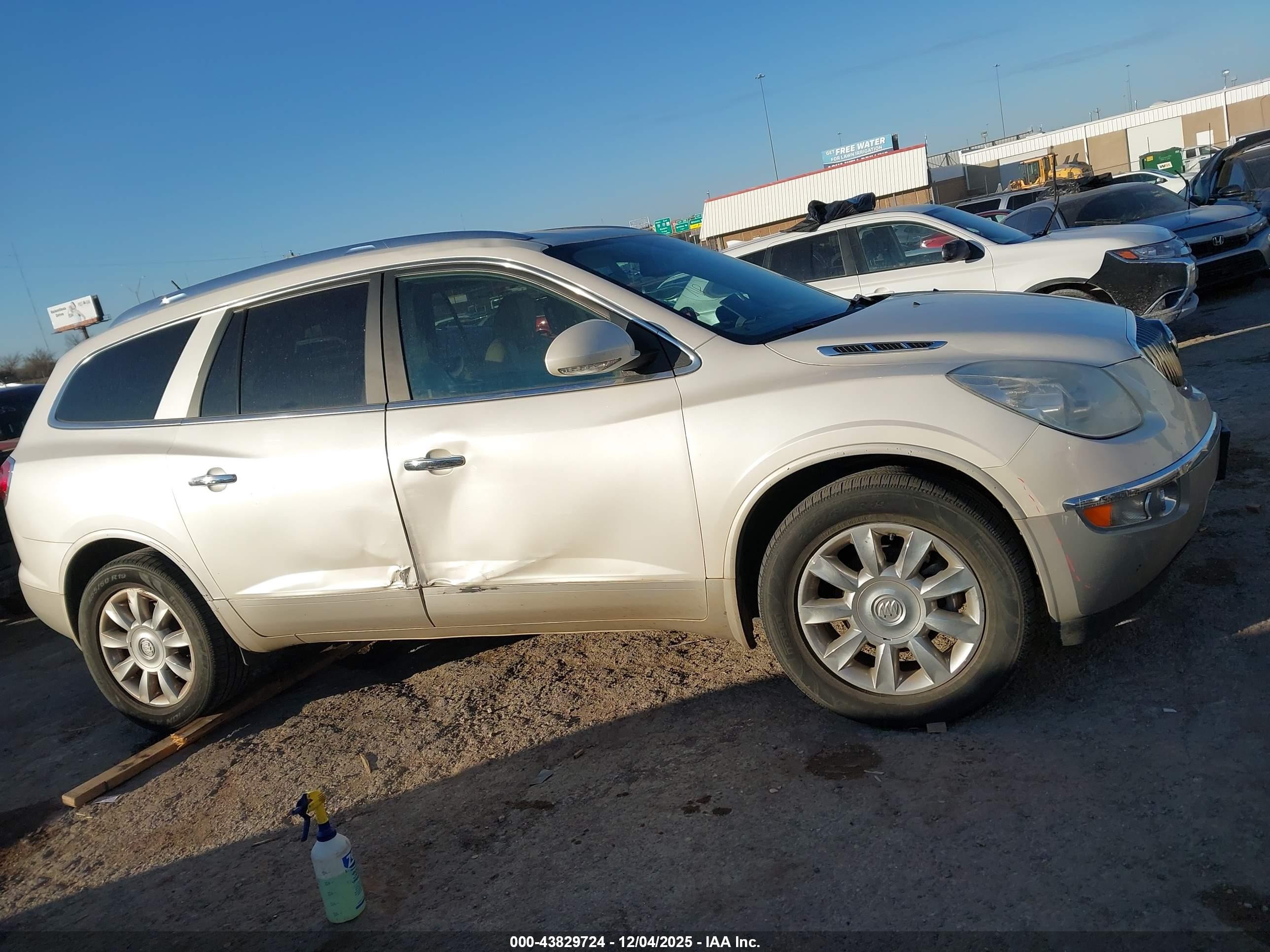 2012 Buick Enclave Premium White vin: 5GAKVDED7CJ206641