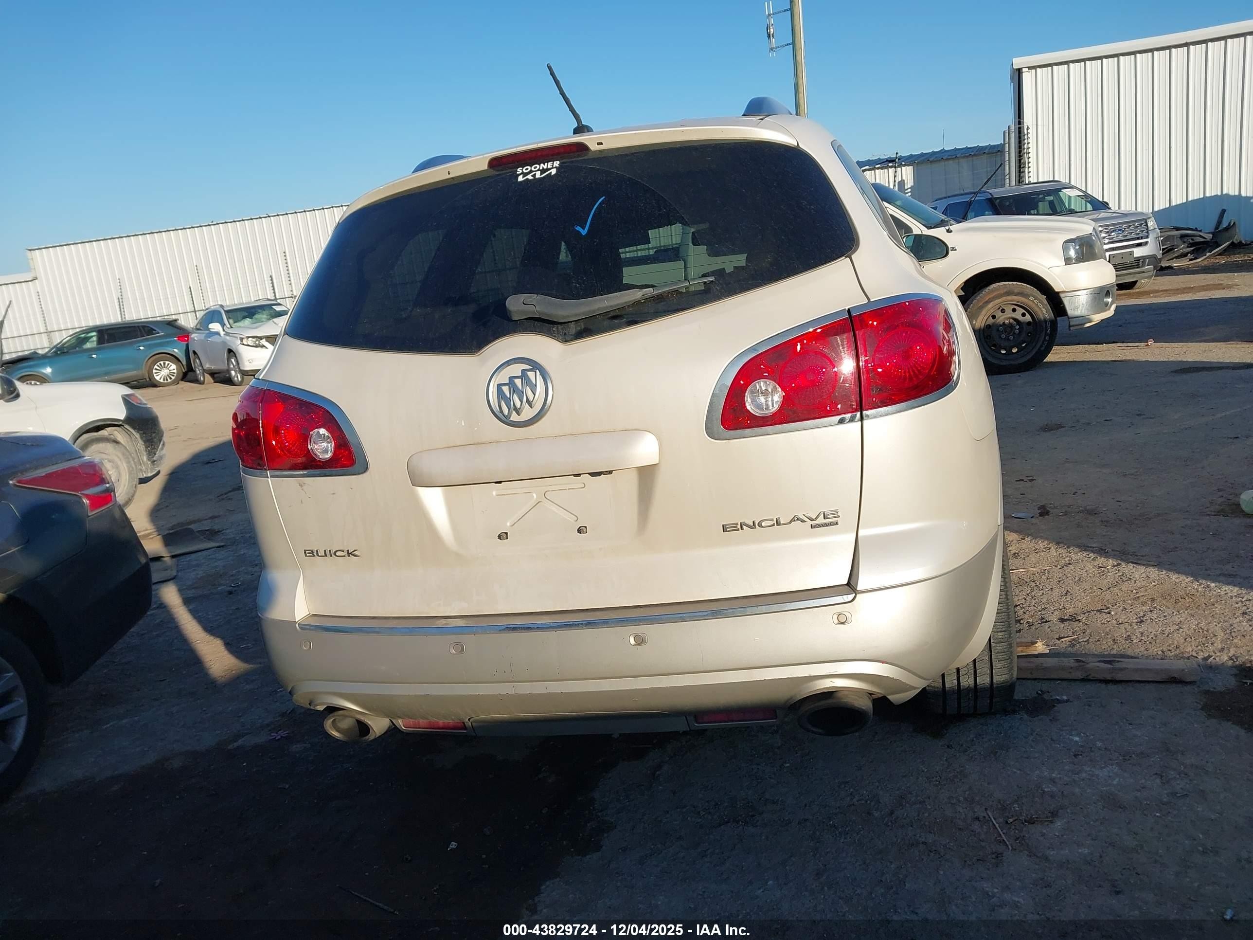 2012 Buick Enclave Premium White vin: 5GAKVDED7CJ206641