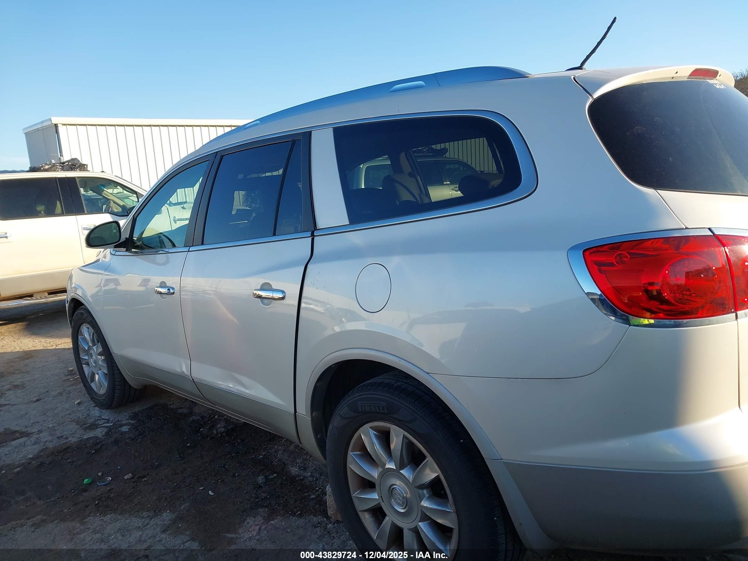 2012 Buick Enclave Premium White vin: 5GAKVDED7CJ206641