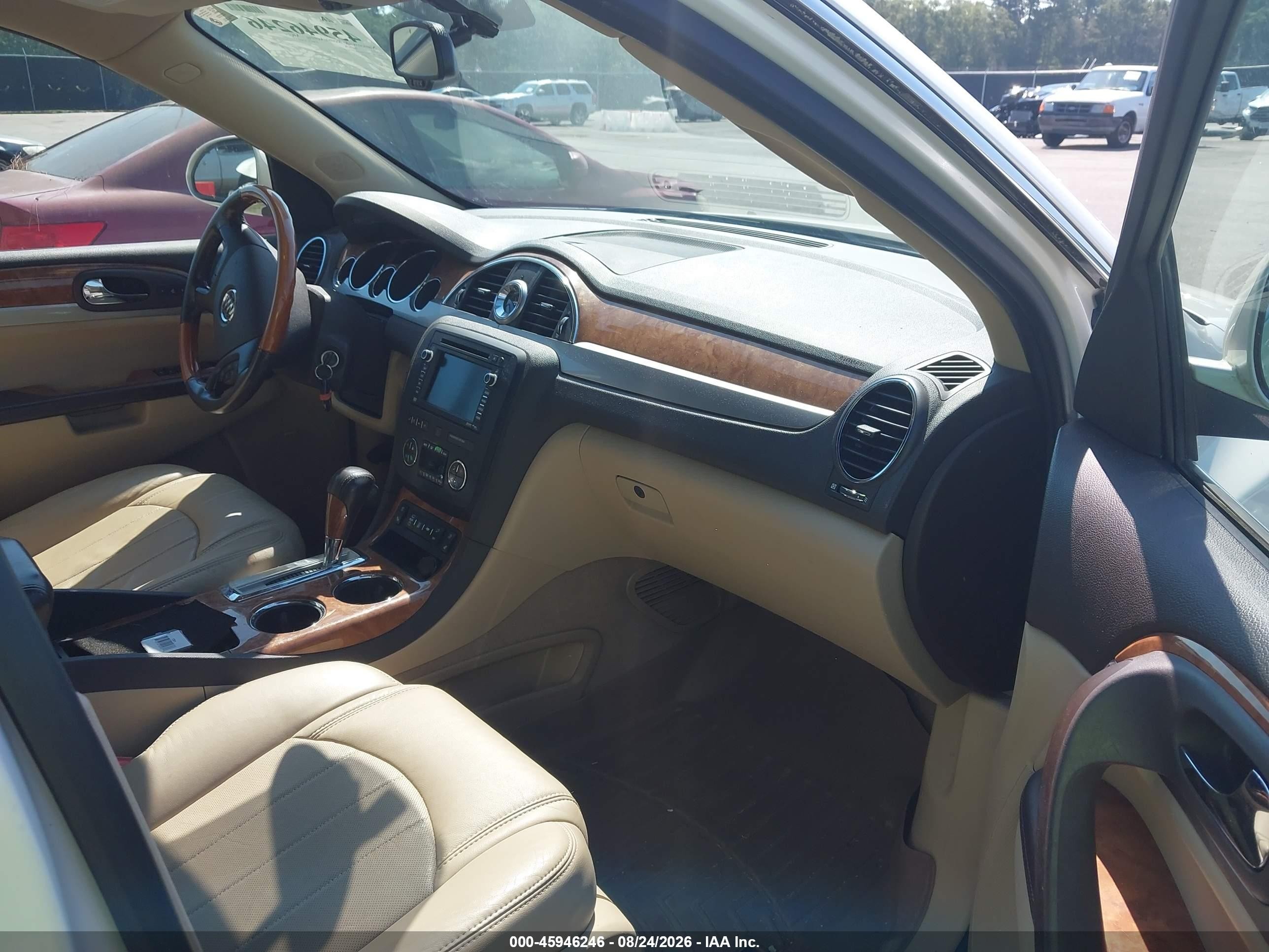 2012 Buick Enclave Premium White vin: 5GAKVDED7CJ214111
