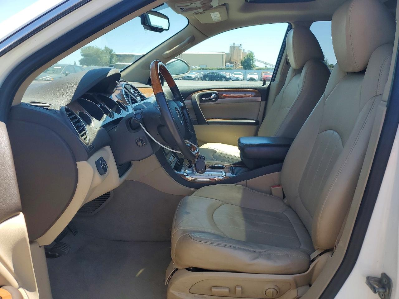 2012 Buick Enclave White vin: 5GAKVDED9CJ305445