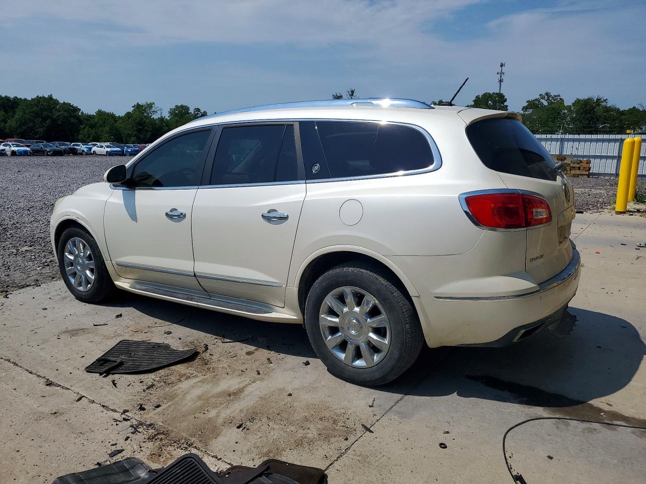 2013 Buick Enclave White vin: 5GAKVDKD0DJ126653