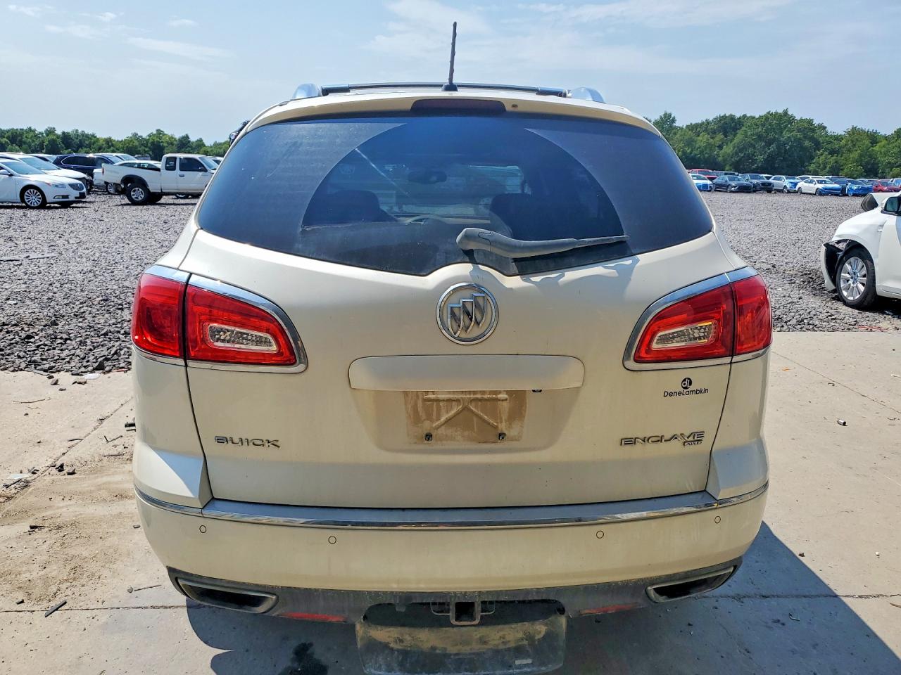 2013 Buick Enclave White vin: 5GAKVDKD0DJ126653