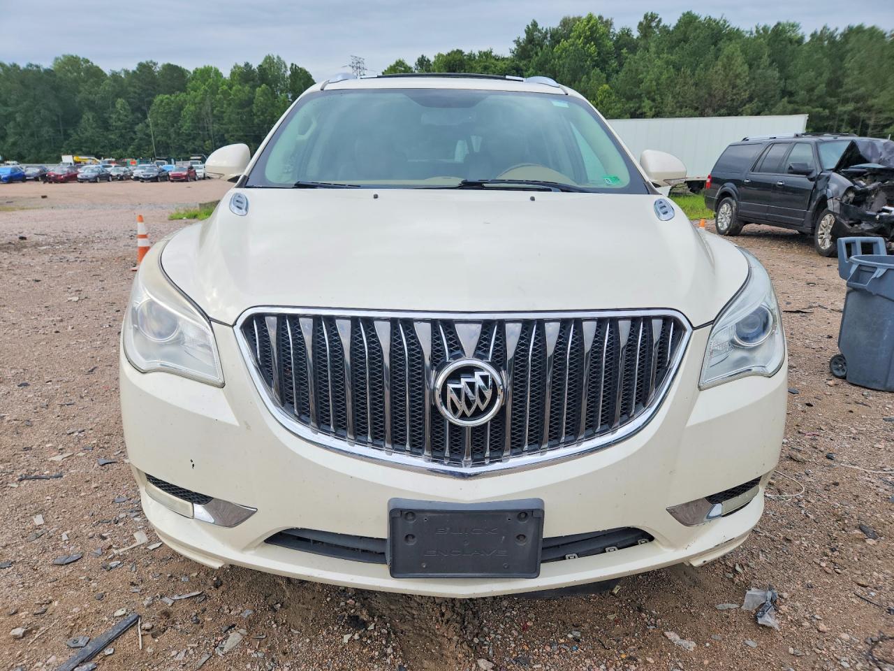 2013 Buick Enclave White vin: 5GAKVDKD3DJ215181