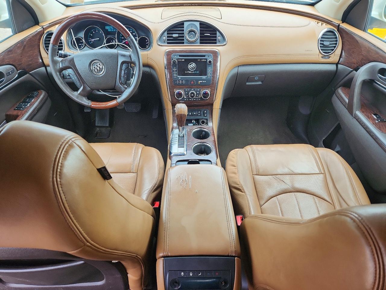 2013 Buick Enclave White vin: 5GAKVDKD3DJ215181