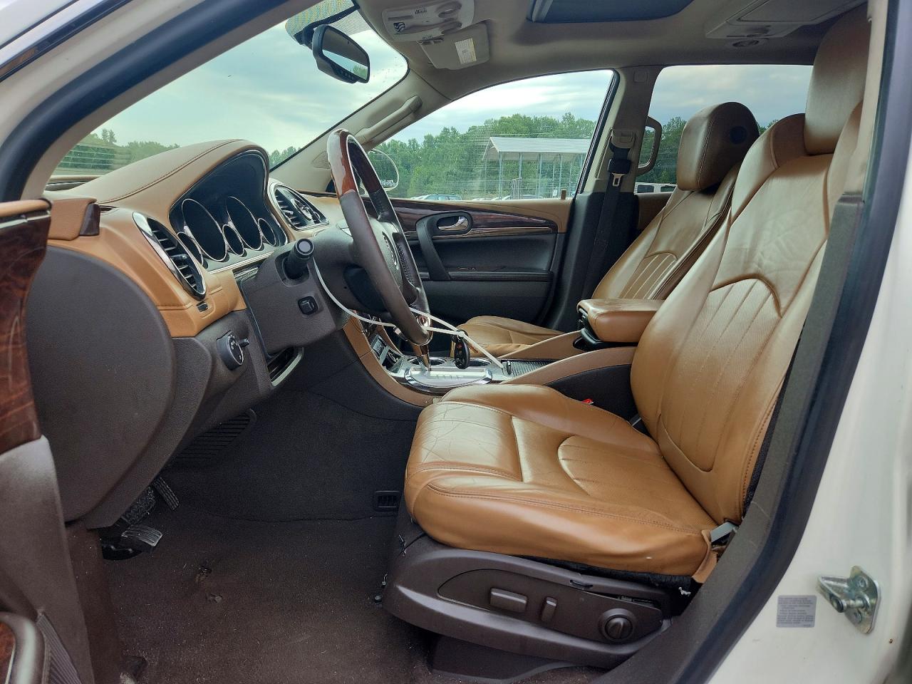 2013 Buick Enclave White vin: 5GAKVDKD3DJ215181