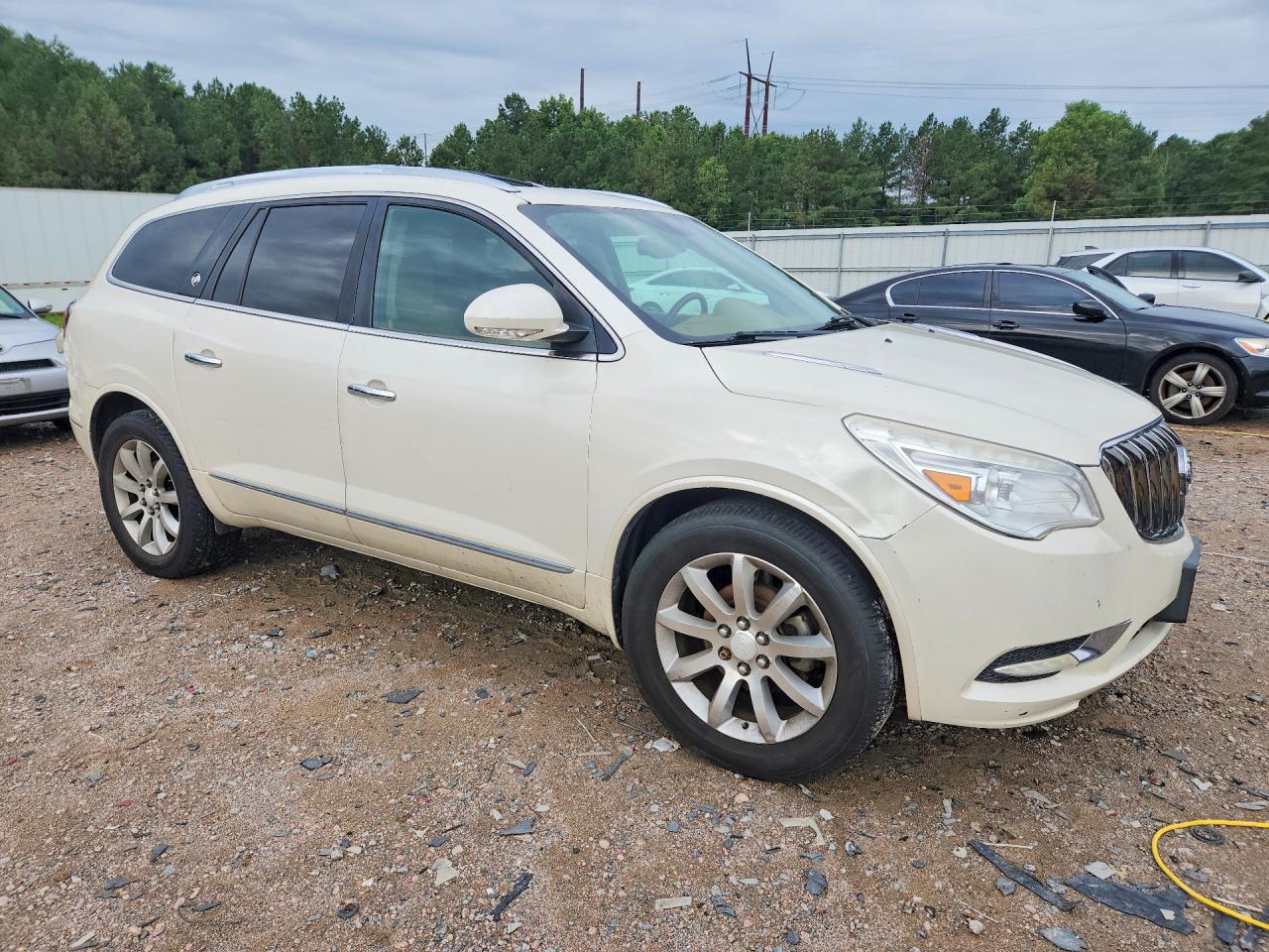 2013 Buick Enclave White vin: 5GAKVDKD3DJ215181