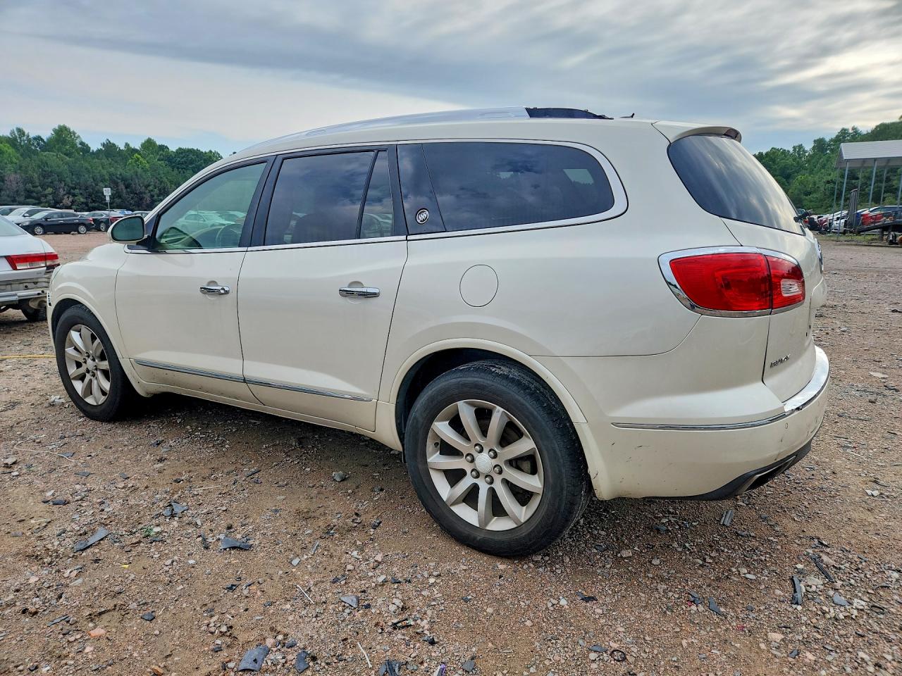 2013 Buick Enclave White vin: 5GAKVDKD3DJ215181