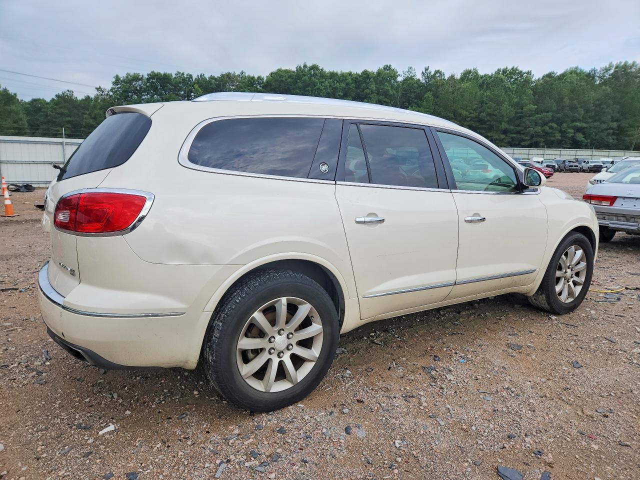 2013 Buick Enclave White vin: 5GAKVDKD3DJ215181