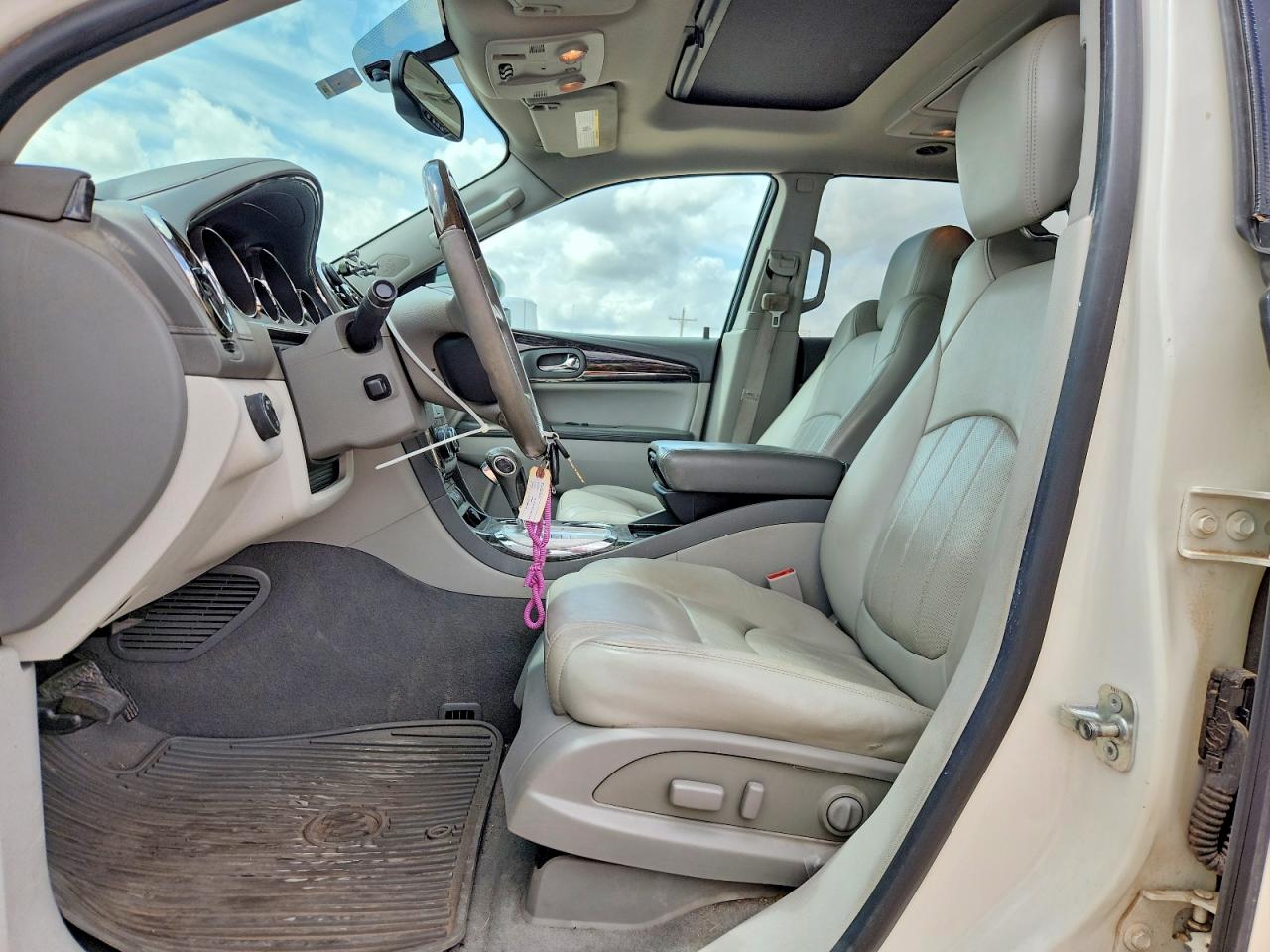 2013 Buick Enclave White vin: 5GAKVDKD6DJ216017