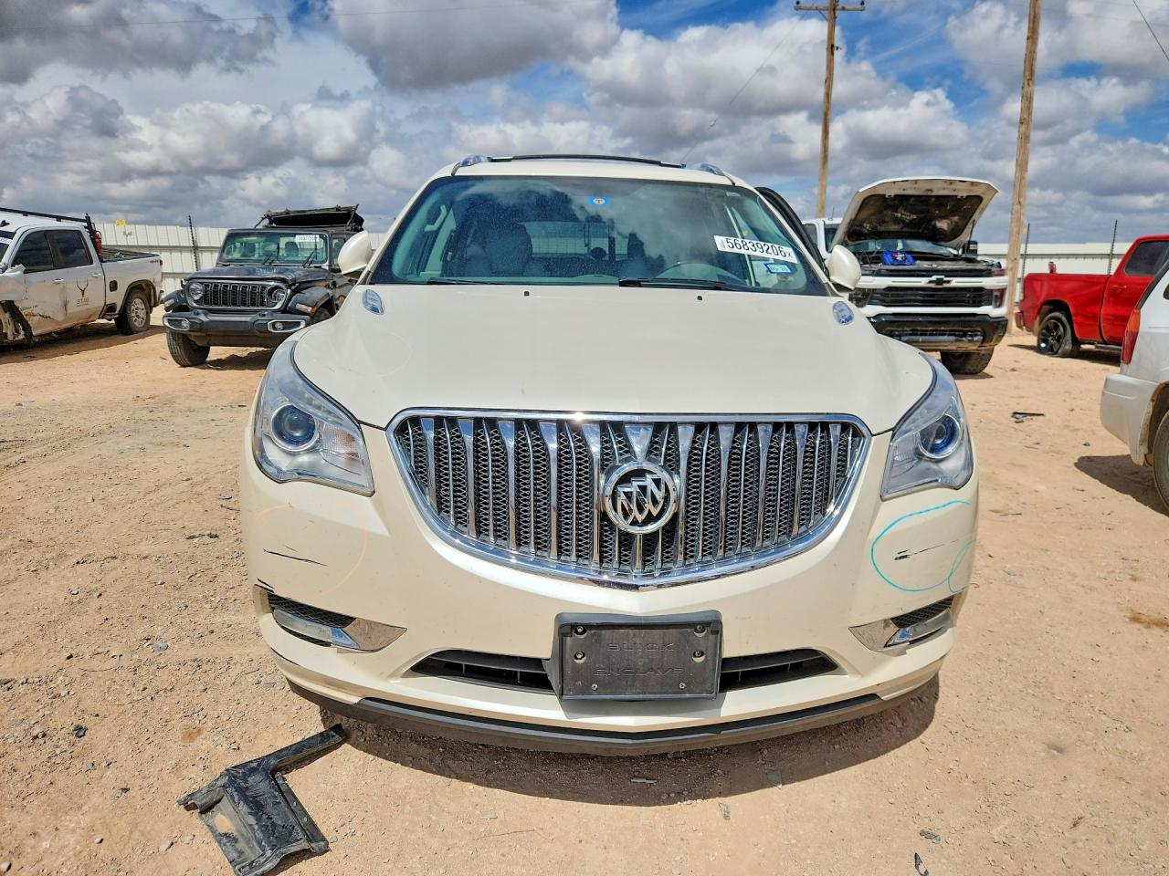 2013 Buick Enclave White vin: 5GAKVDKD6DJ216017