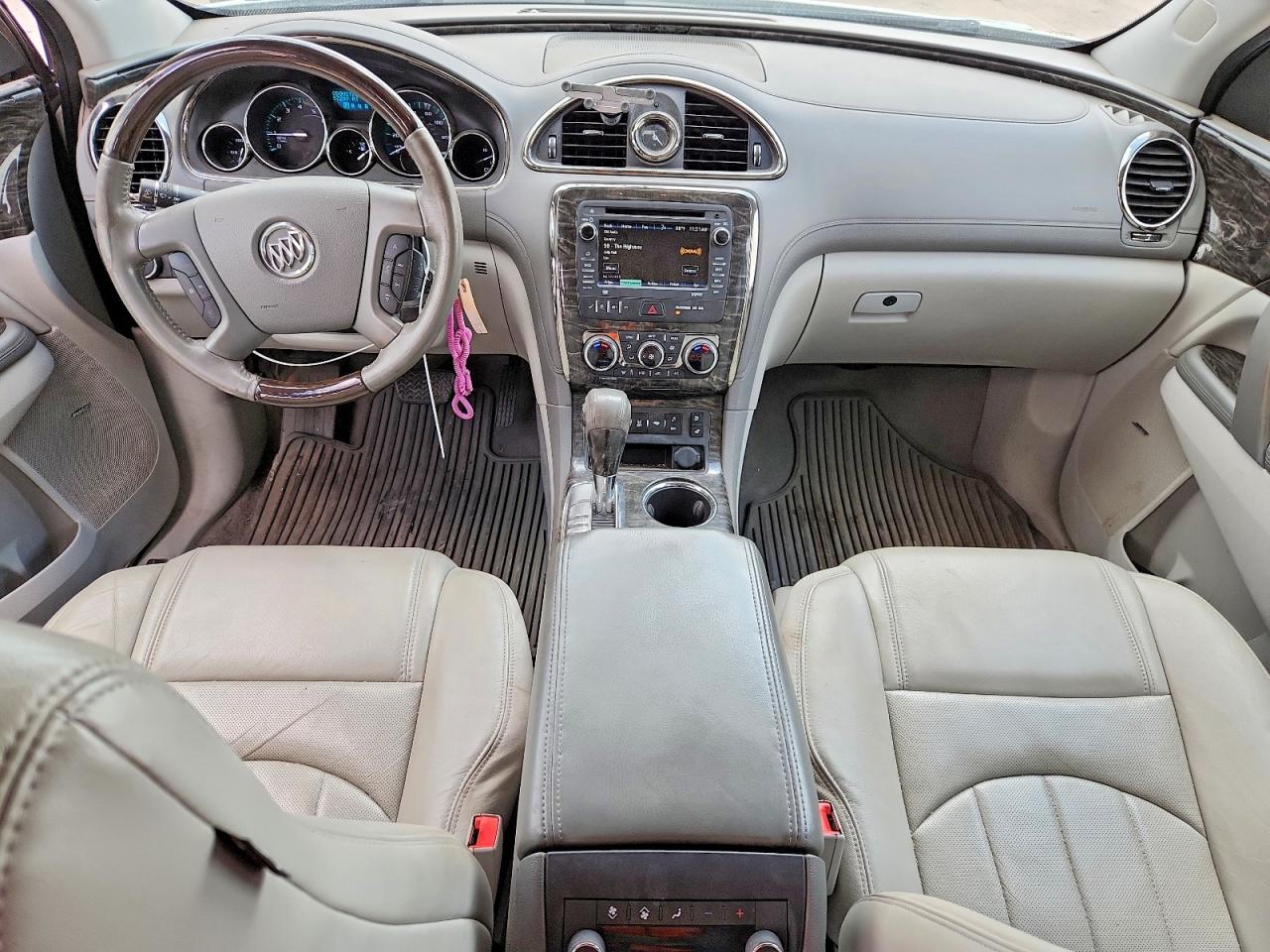 2013 Buick Enclave White vin: 5GAKVDKD6DJ216017