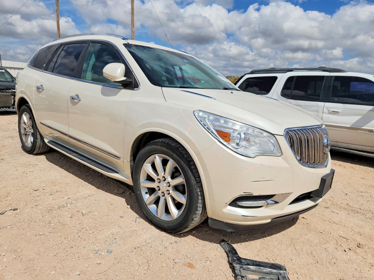 2013 Buick Enclave White vin: 5GAKVDKD6DJ216017
