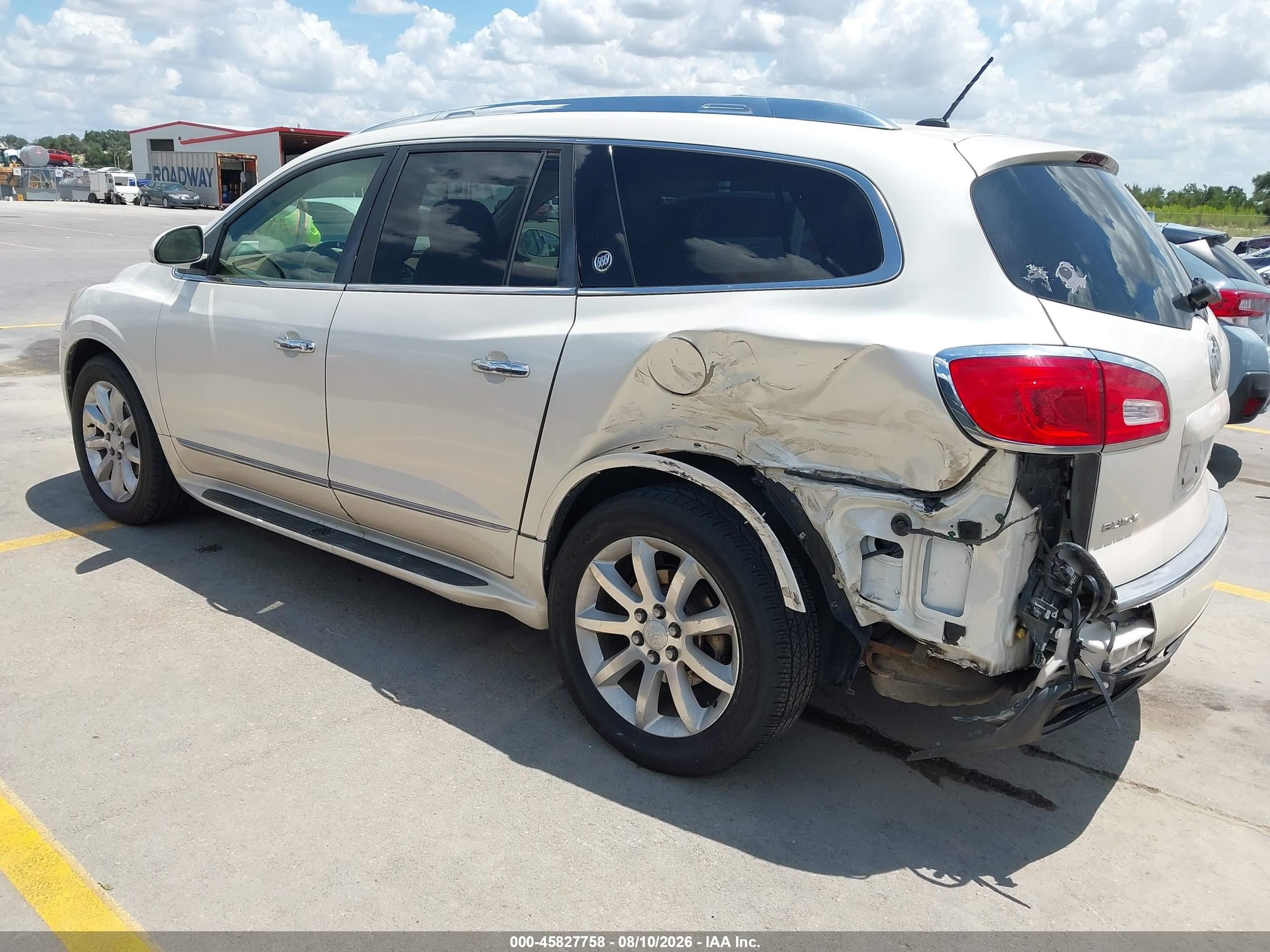 2013 Buick Enclave Premium White vin: 5GAKVDKD7DJ150352