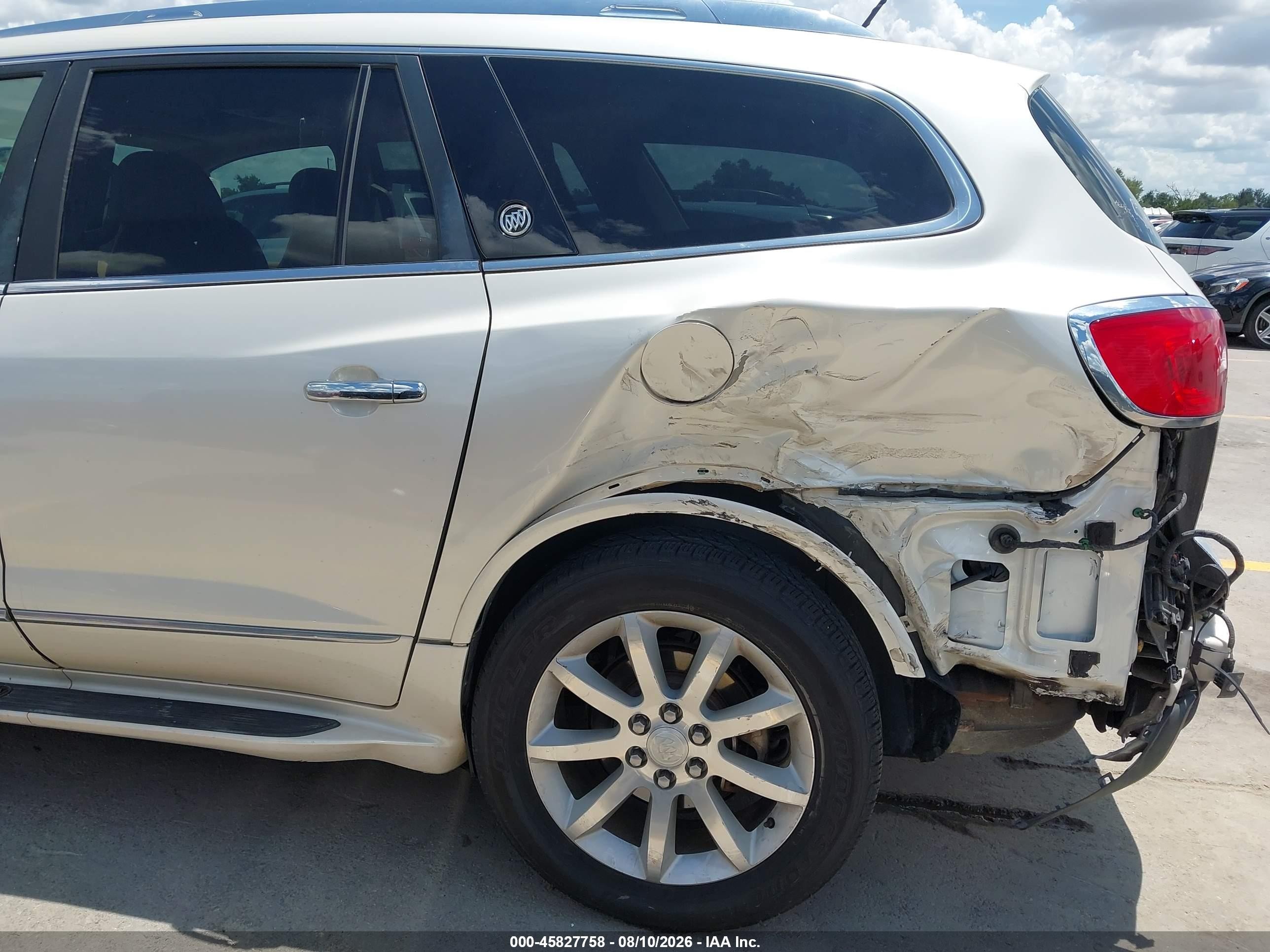 2013 Buick Enclave Premium White vin: 5GAKVDKD7DJ150352